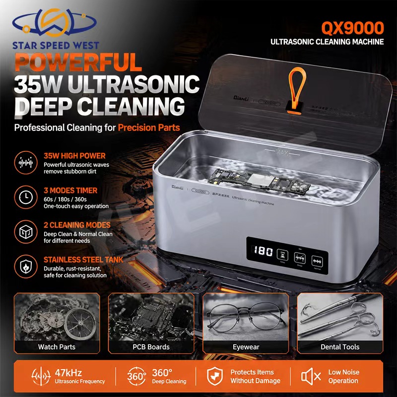 Body Jewelry Repair - QIANLI QX9000 超音波洗浄機 35W 47kHz 金属ガラスボディ
