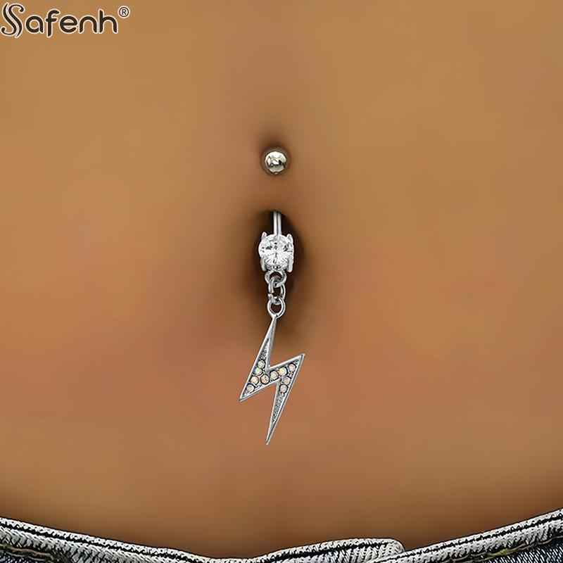 Body Jewelry High Quality - 1pc 高品質銅新へそバーベルピアス内ネジ式へそリングボディピアスジュエリー女性アクセサリー