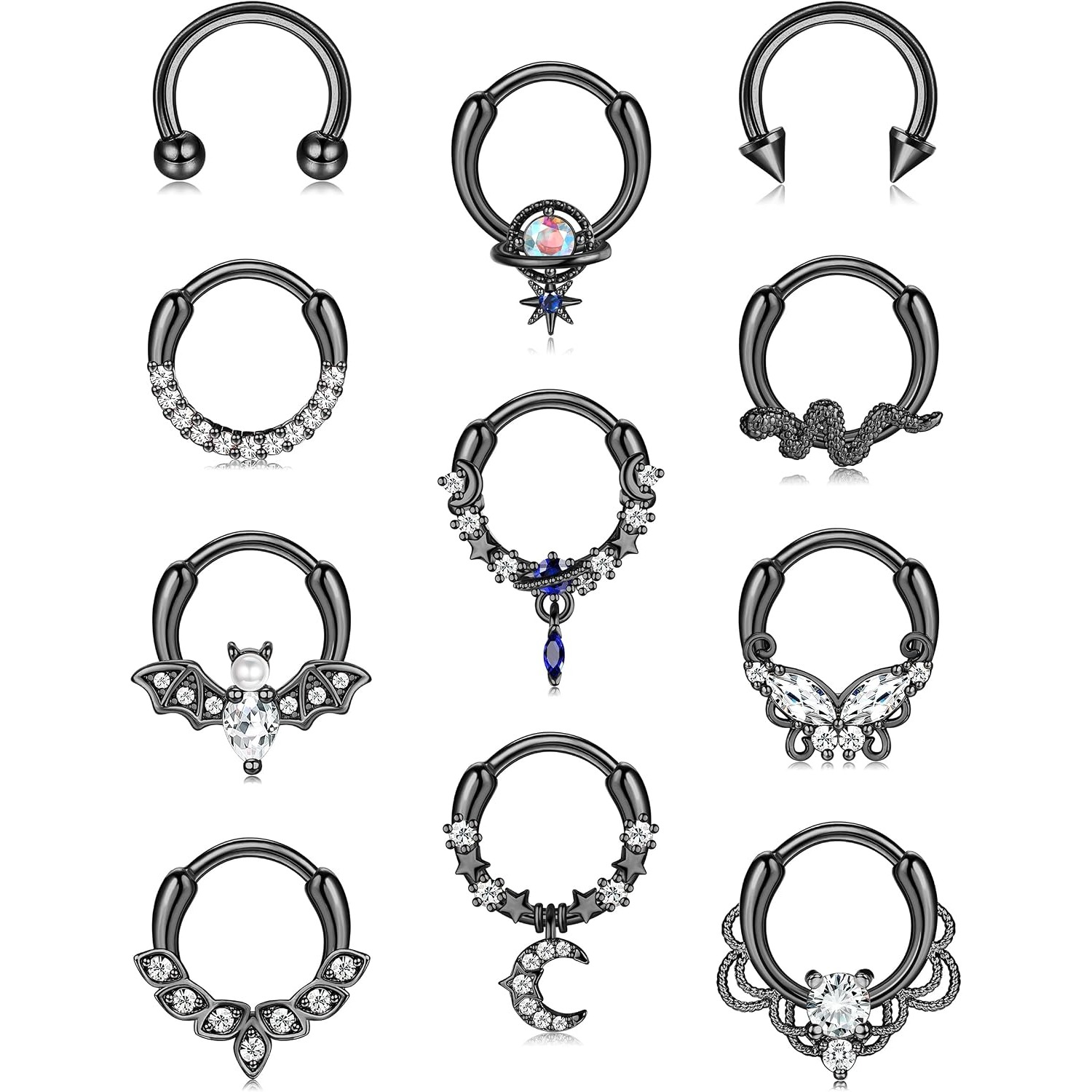 FASACCO セプタムリング セプタムピアス ジュエリー  - Body Jewelry For Sensitive Skin のレビューと価格