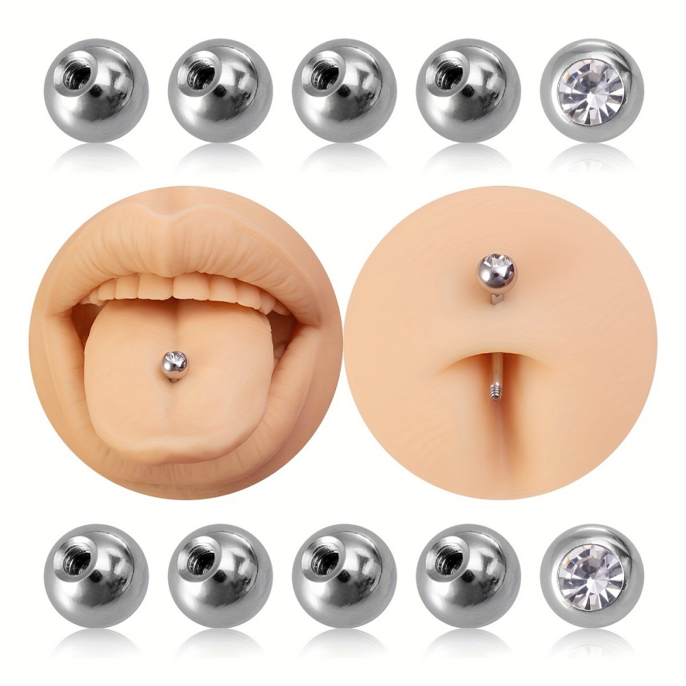 10 個ピアスボール 3 ミリメートル 5 ミリメートルステ - Body Jewelry Store のレビューと価格