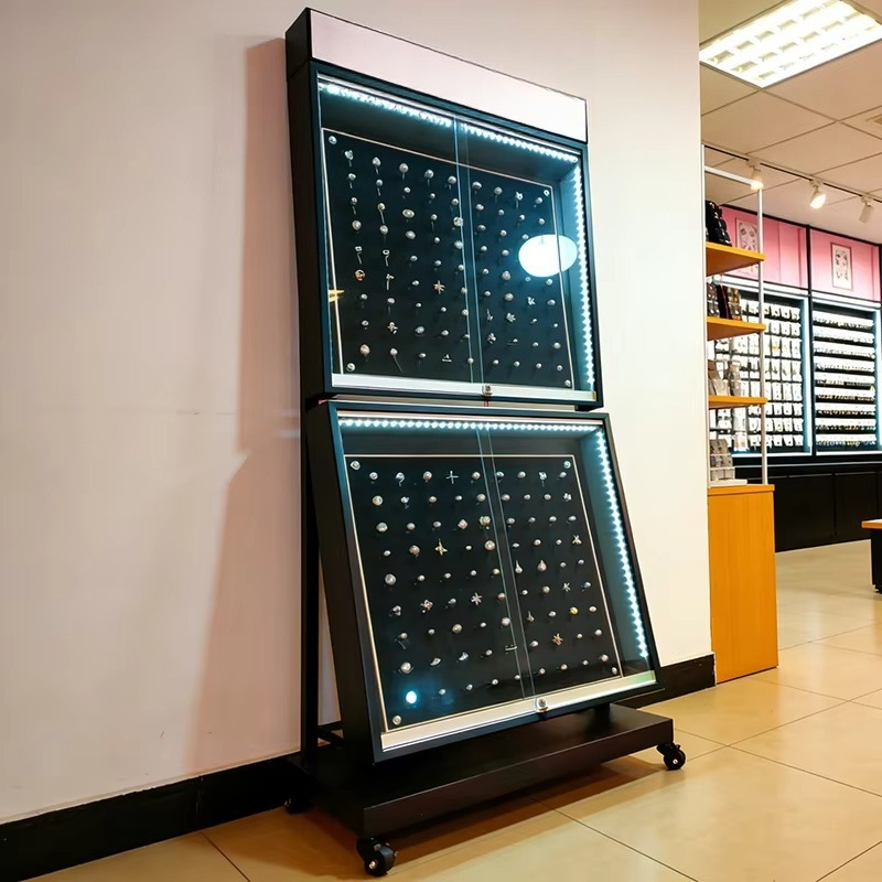 カスタム高級フロアスタンド式ジュエリーキャビネット、ボディピ - Body Jewelry Store のレビューと価格