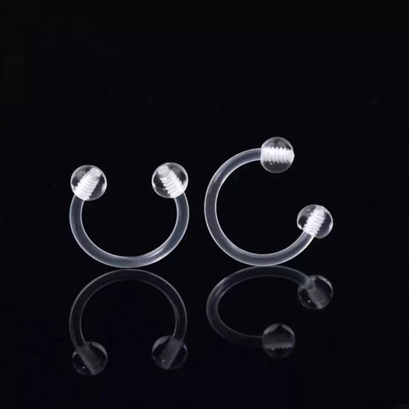 簡単にきれいなアクリルピアスリング防水性と耐腐食性の低メンテ - Body Jewelry For Sensitive Skin のレビューと価格