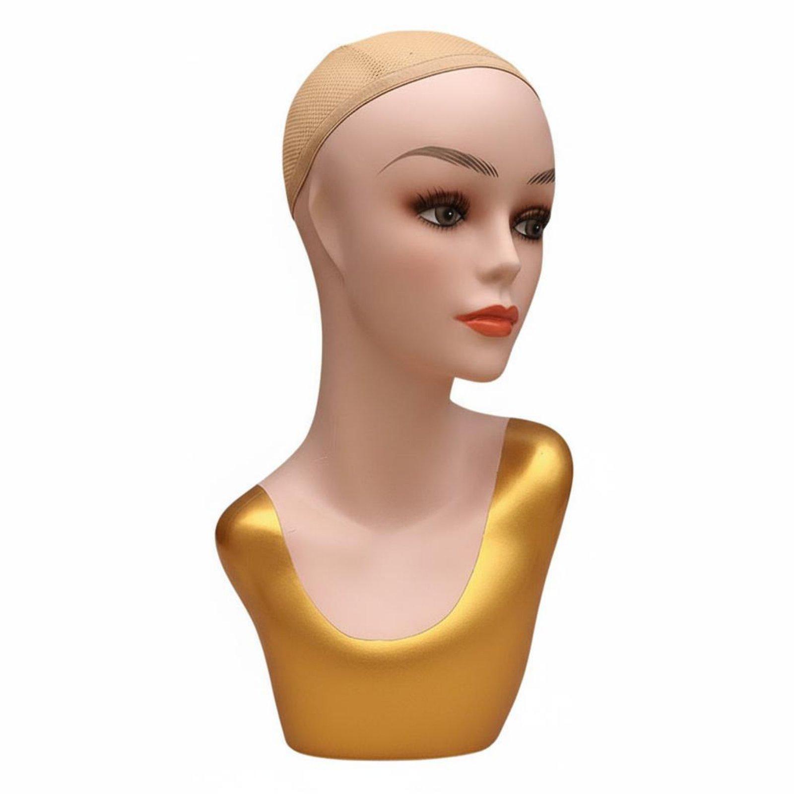 エレガントな女性マネキンヘッド（首付き）：ヘアピース、帽子、 - Body Jewelry Store のレビューと価格