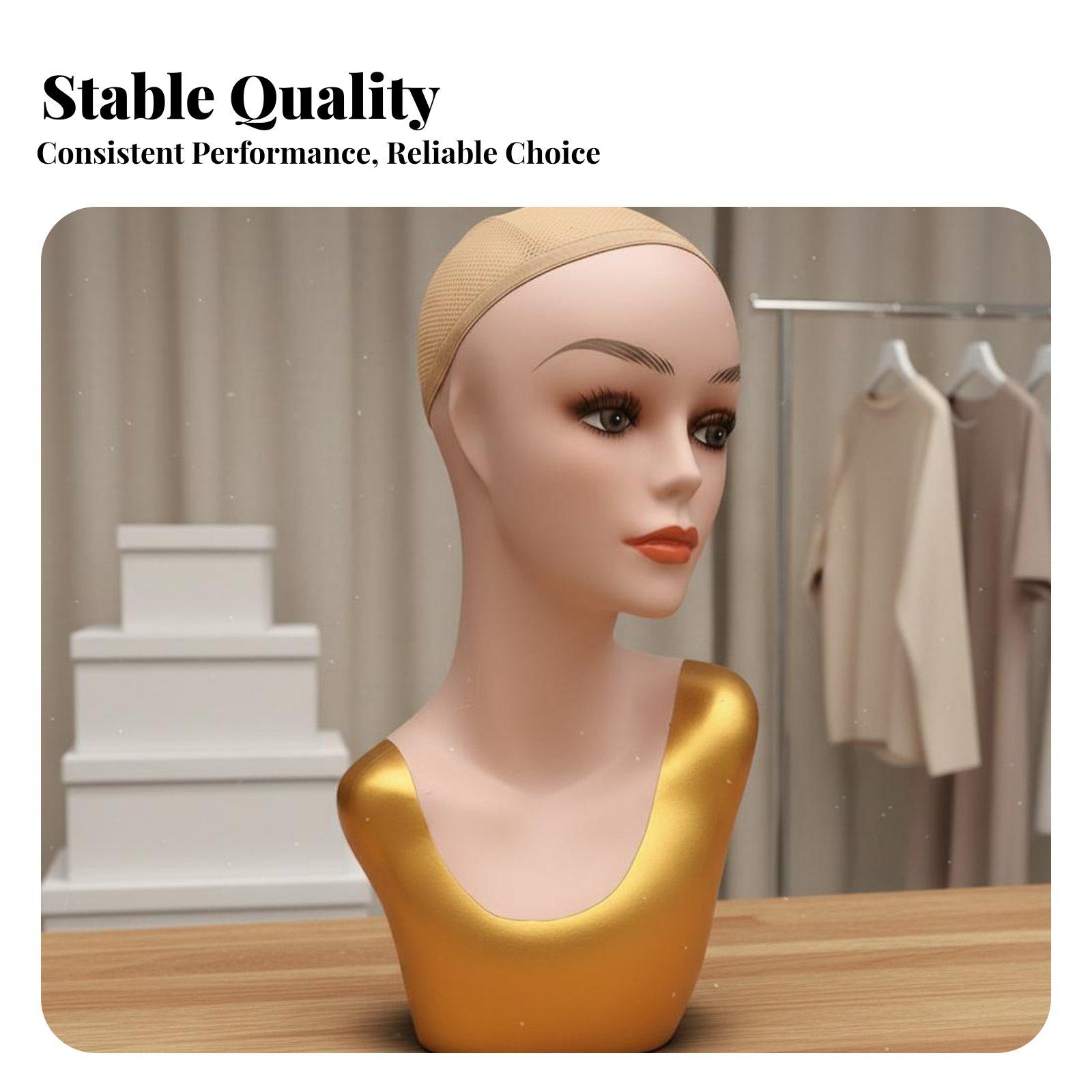 エレガントな女性マネキンヘッド（首付き）：ヘアピース、帽子、 - Body Jewelry Store のレビューと価格