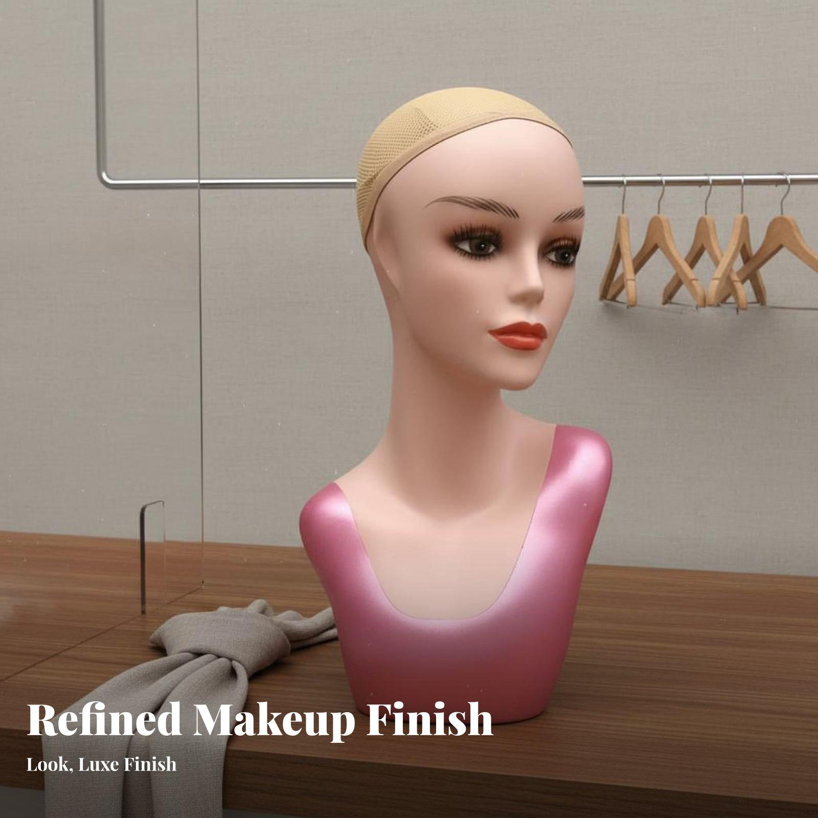 エレガントな女性マネキンヘッド（首付き）：ヘアピース、帽子、 - Body Jewelry Store のレビューと価格
