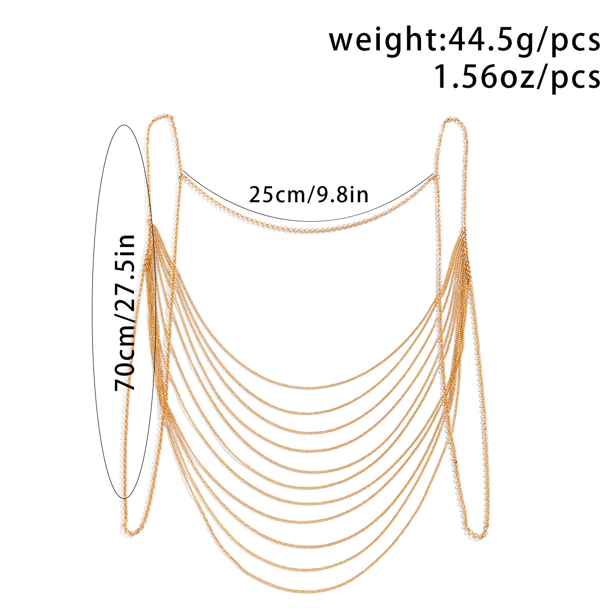 クラシック多層タッセルボディチェーン女性 2023 クリエイ - Body Jewelry Types のレビューと価格