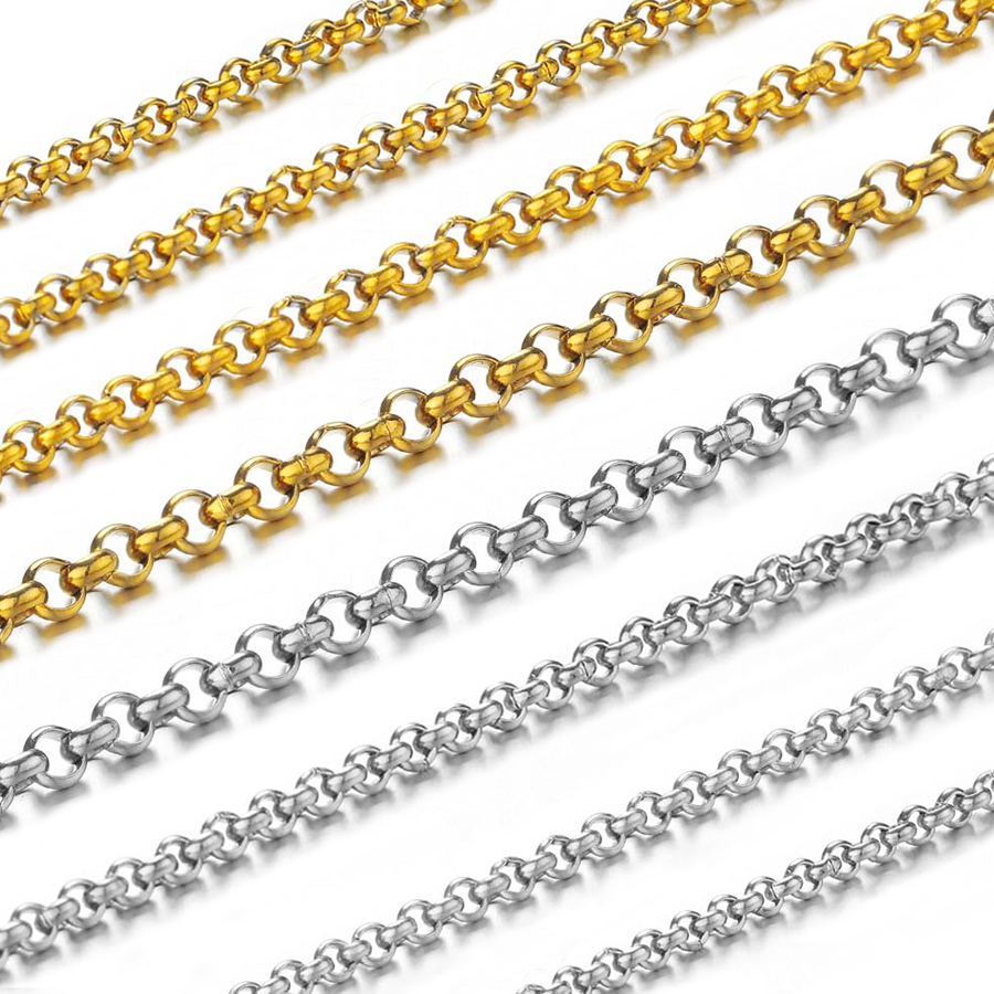 1メートル2-4mmステンレス鋼O型小円チェーン、DIYボデ - Body Jewelry Bulk のレビューと価格