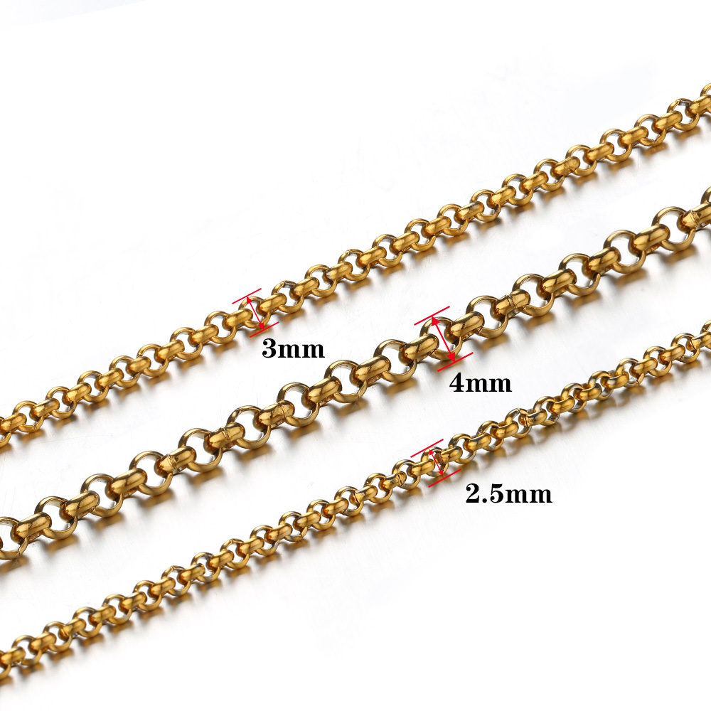 1メートル2-4mmステンレス鋼O型小円チェーン、DIYボデ - Body Jewelry Bulk のレビューと価格