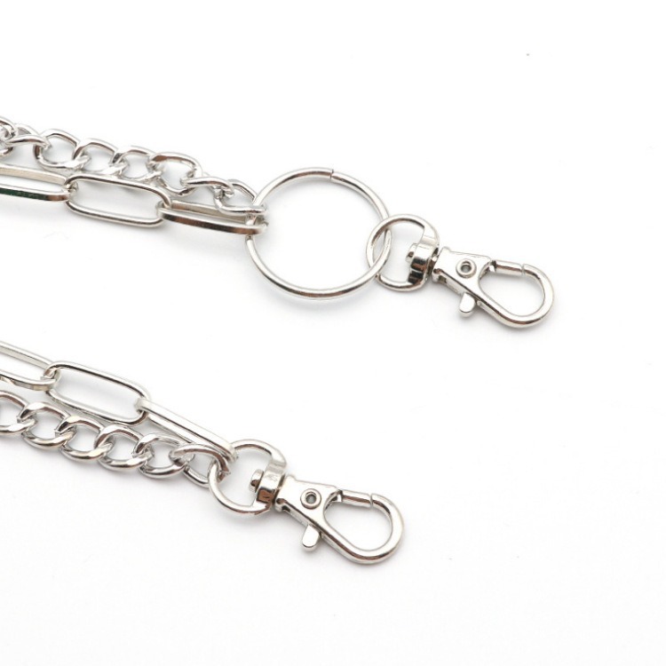 ダブルチェーンメタルサークルパンツチェーンヴィンテージパンク - Body Jewelry High Quality のレビューと価格