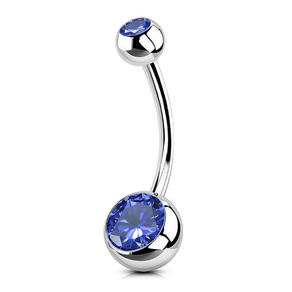 高品質チタン素材へそピアス カーブしたダングルデザイン ベリ - Body Jewelry High Quality のレビューと価格