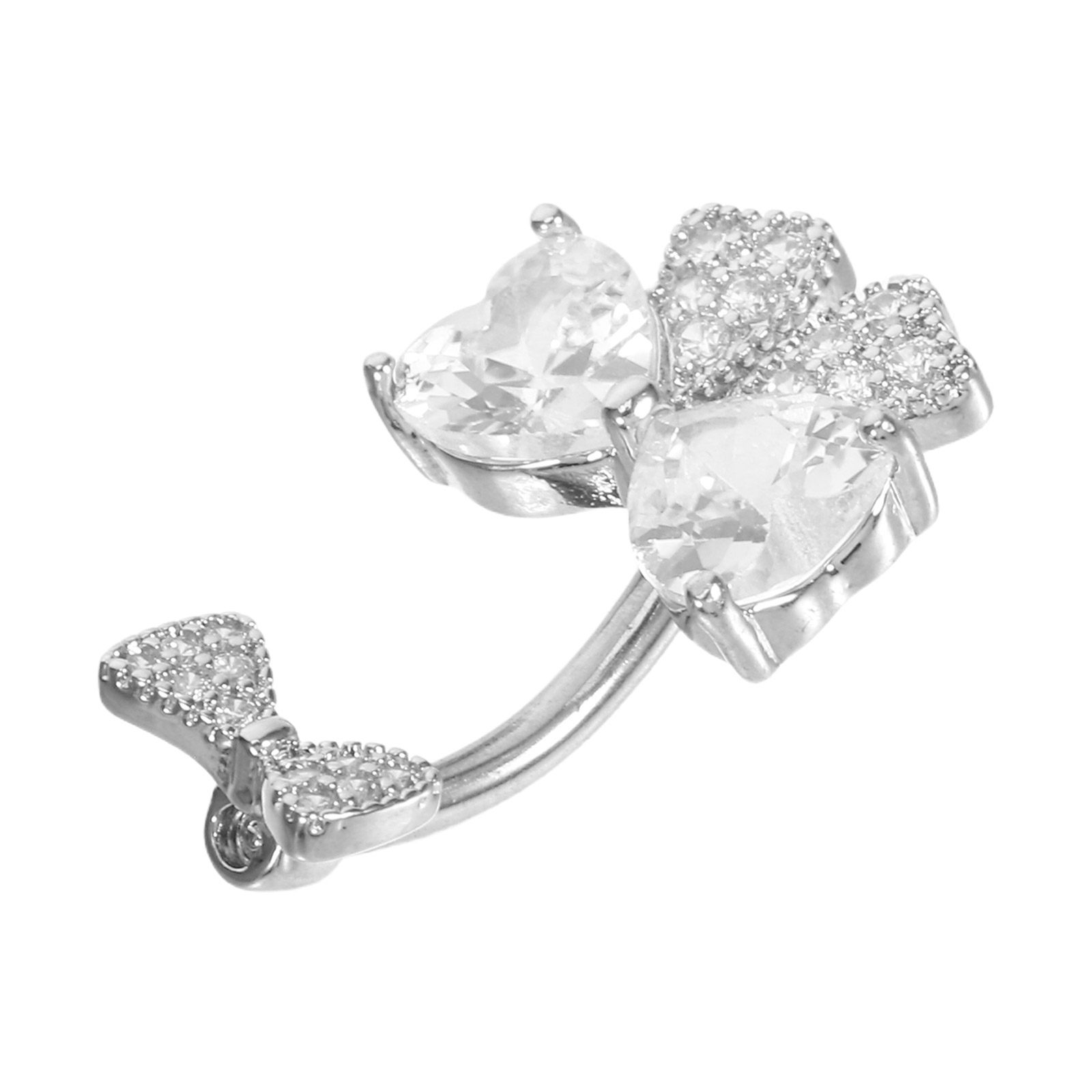 女性用ボウノットベリーボタンジュエリー ステンレス製へそピア - Body Jewelry For Sensitive Skin のレビューと価格