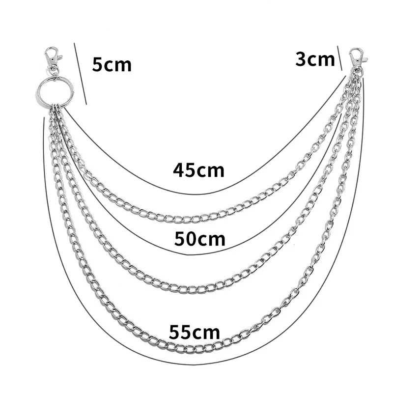 レイヤーメタルベルトチェーンパンクフックメタルウエストウォレ - Body Jewelry Waist Chains のレビューと価格