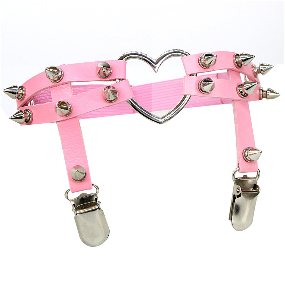 1 個女性パンクゴスハート Pu レザー弾性脚リングボディジ - Body Jewelry Bulk のレビューと価格