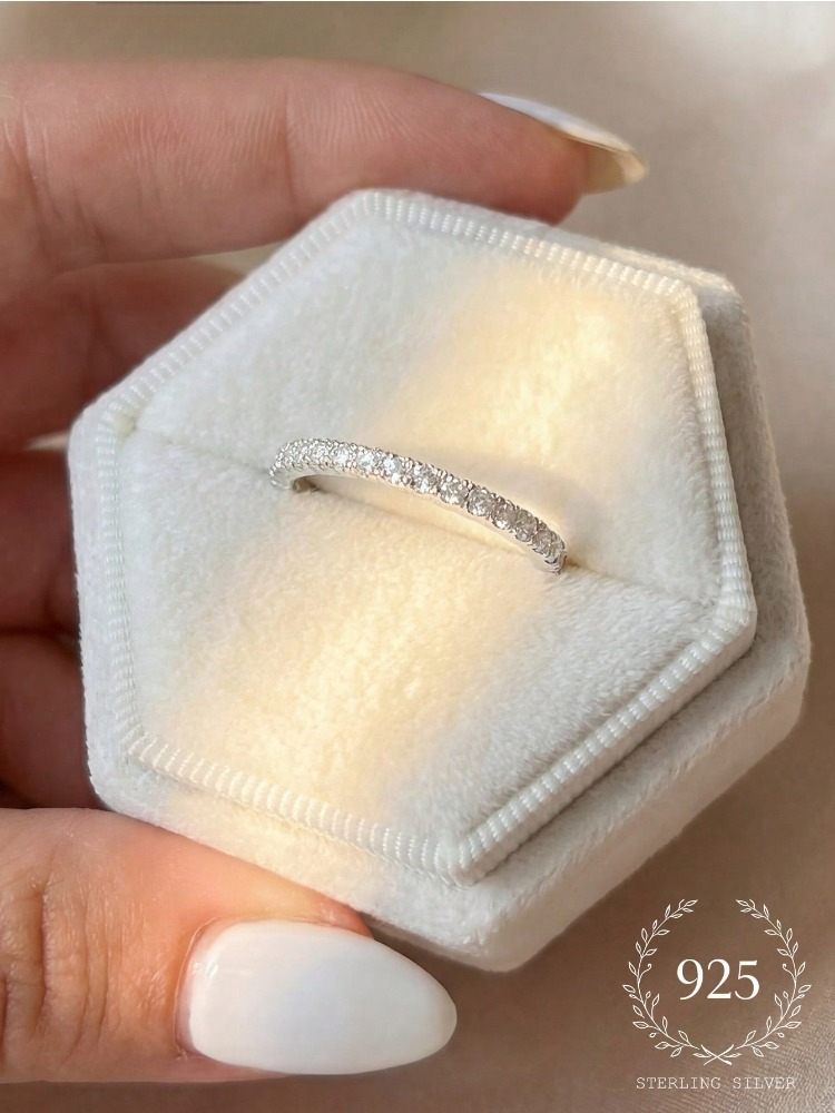 925 スターリングシルバーミニマリストクラシックラウンドジ - Body Jewelry High Quality のレビューと価格