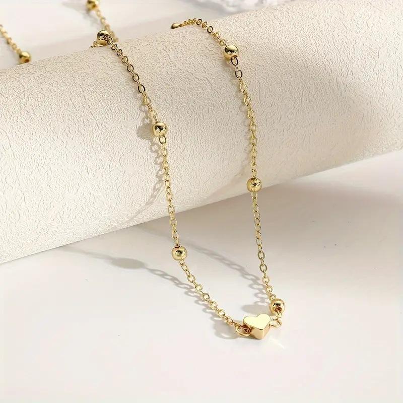 女の子用シンプルハートビーズベリーチェーン、女性用ファッショ - Body Jewelry Types のレビューと価格