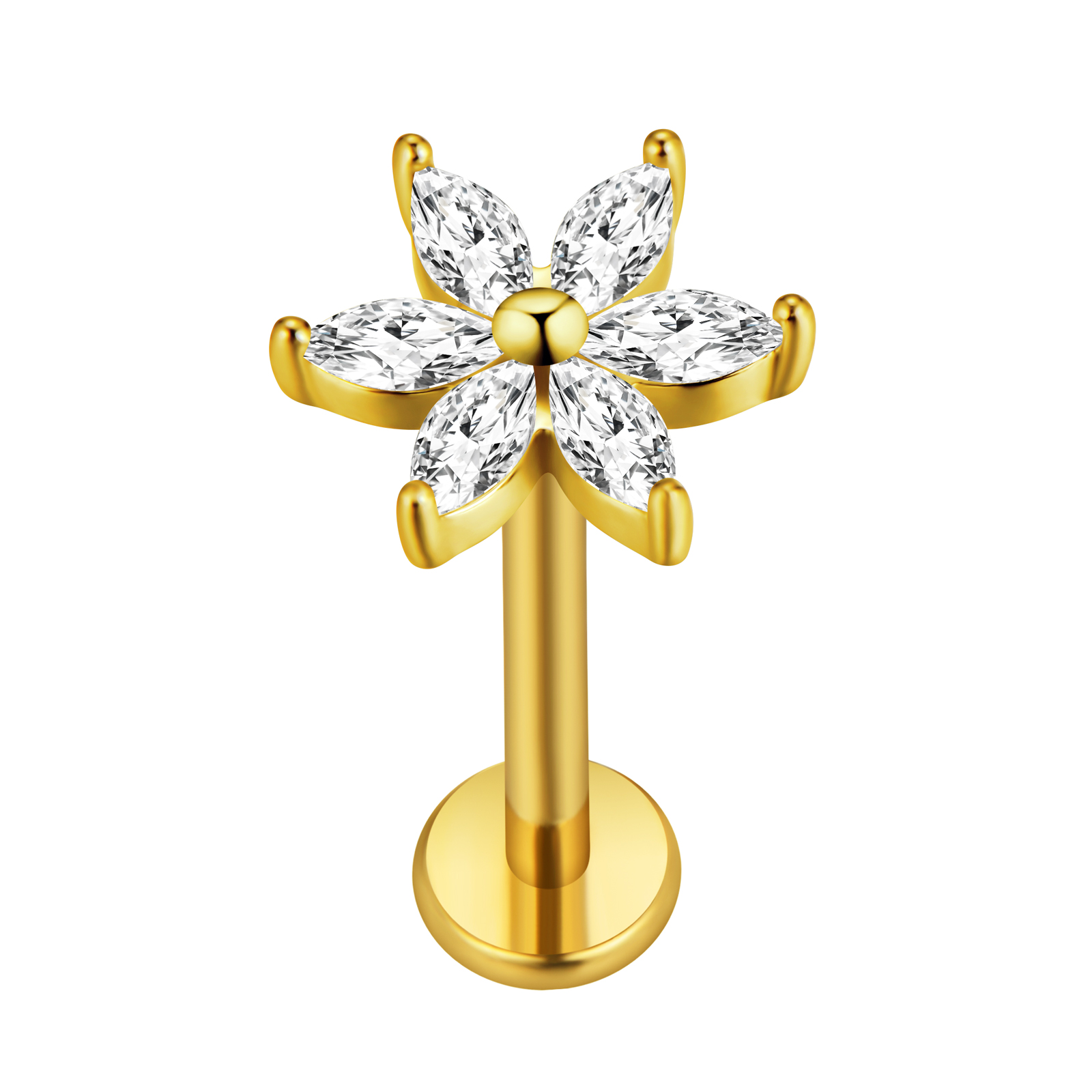 メープルリーフラブレットピアススター Flowers100% - Body Jewelry Surgical Steel のレビューと価格