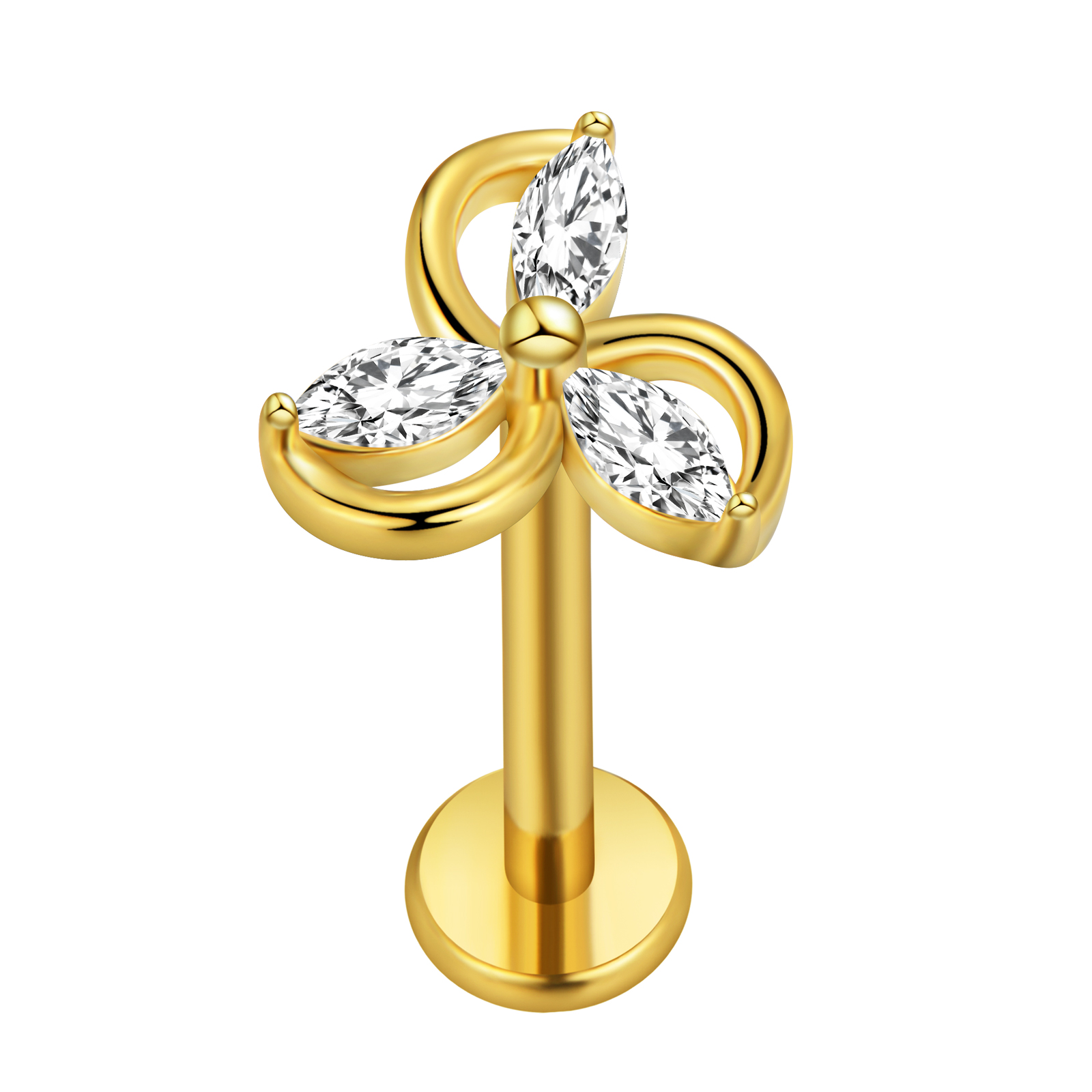 メープルリーフラブレットピアススター Flowers100% - Body Jewelry Surgical Steel のレビューと価格