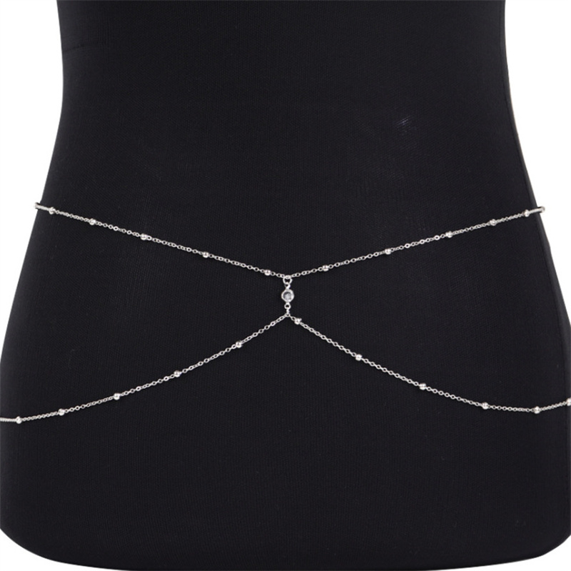 女性用パールベリーチェーン,ビーチジュエリー,メタル,アクセ - Body Jewelry Waist Chains のレビューと価格