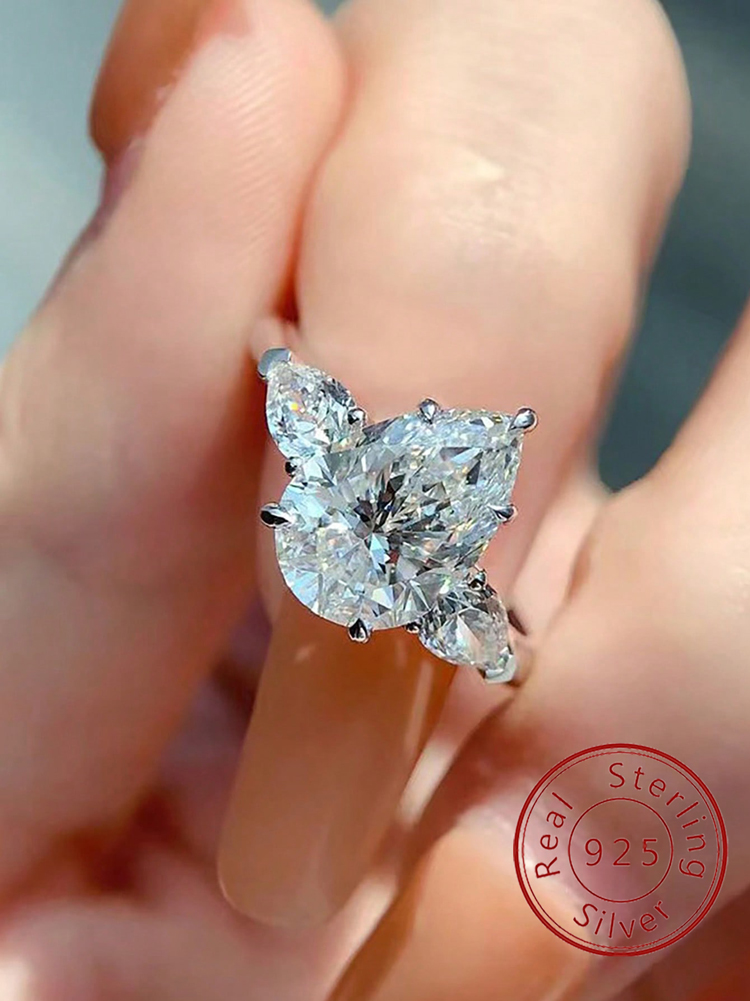 925 スターリングシルバー光沢のあるウォータードロップデザ - Body Jewelry High Quality のレビューと価格