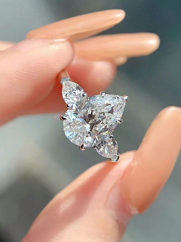 925 スターリングシルバー光沢のあるウォータードロップデザ - Body Jewelry High Quality のレビューと価格