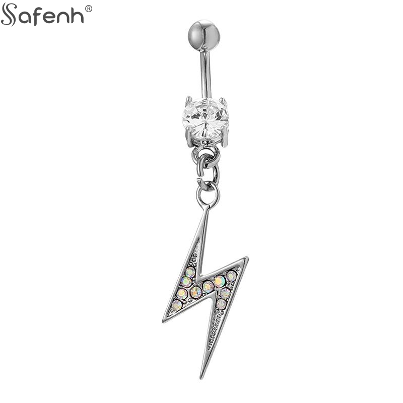1pc 高品質銅新へそバーベルピアス内ネジ式へそリングボディ - Body Jewelry High Quality のレビューと価格