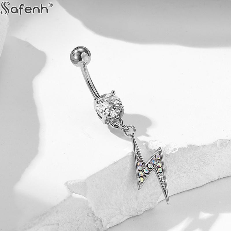 1pc 高品質銅新へそバーベルピアス内ネジ式へそリングボディ - Body Jewelry High Quality のレビューと価格