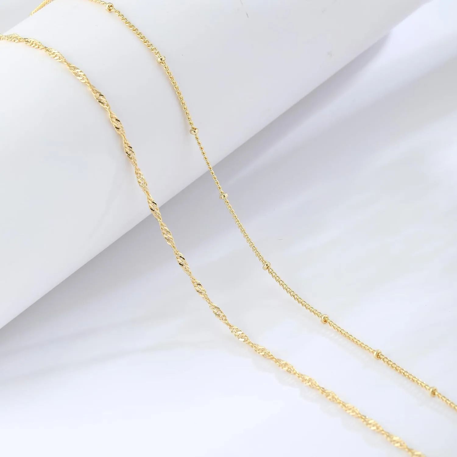 14K金メッキ 26-33インチ 調節可能なウエストビーズチ - Body Jewelry Waist Chains のレビューと価格