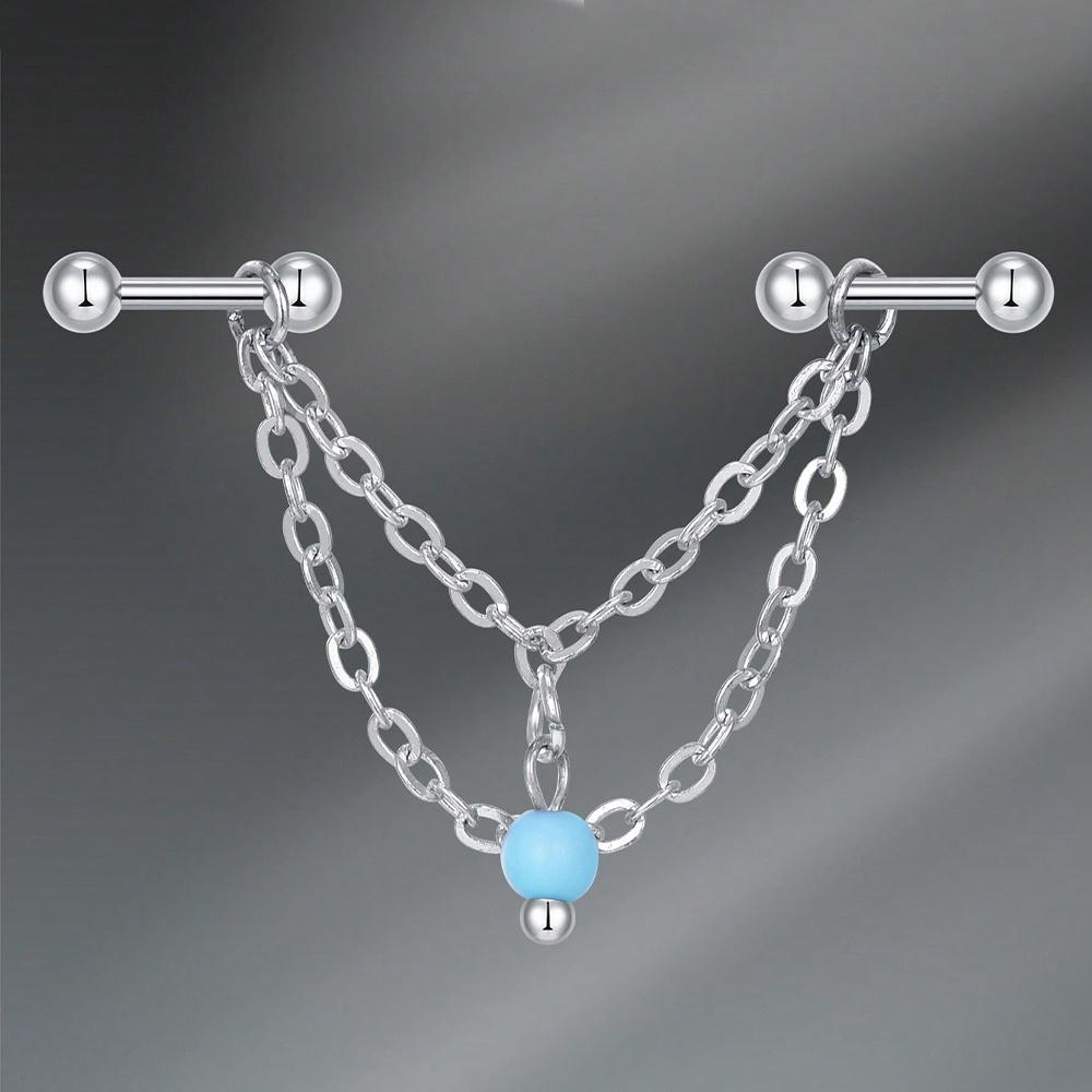14Gインダストリアルバーベル軟骨ピアスボディピアスジュエリ - Body Jewelry Surgical Steel のレビューと価格