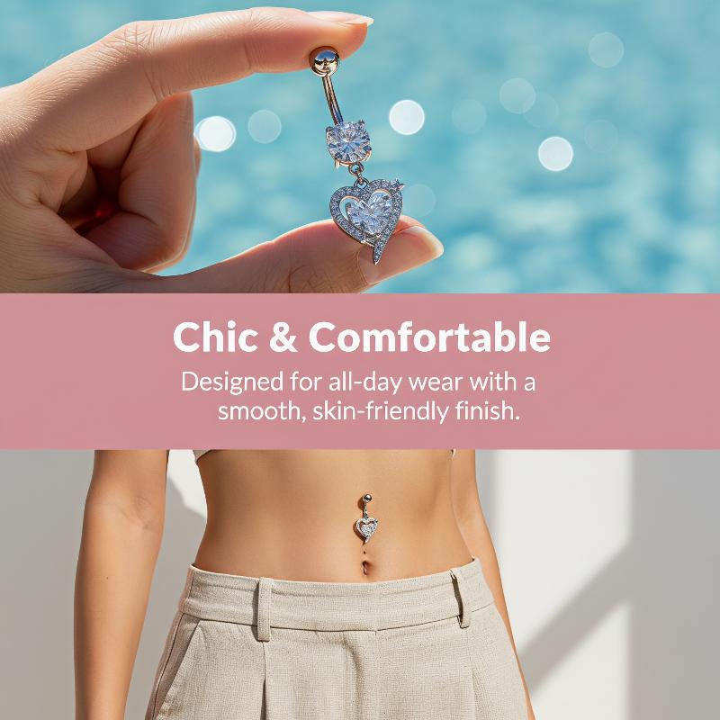 1 個の絶妙なダングルベリーボタンリングサージカルスチールへ - Body Jewelry Surgical Steel のレビューと価格