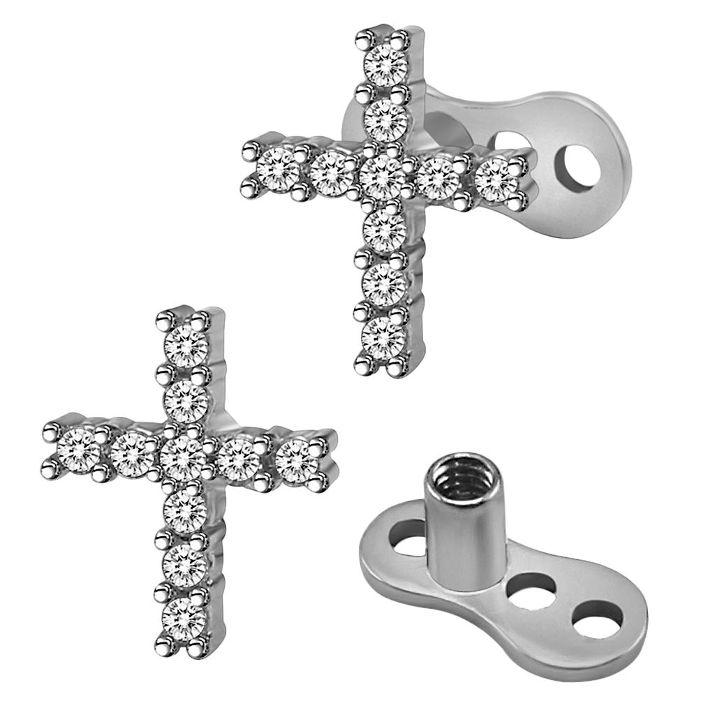 チタン製ボディピアス、マイクロダーマルジュエリーセット。唇用 - Body Jewelry For Sensitive Skin のレビューと価格