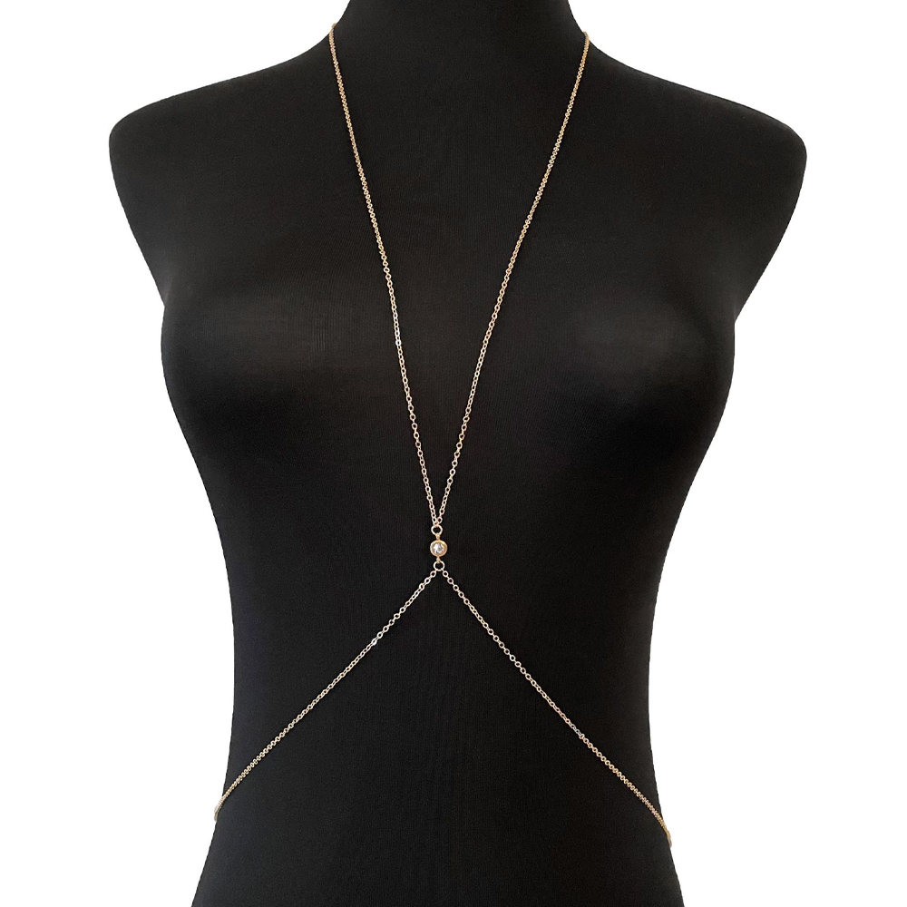 セクシーなミニマリストボディチェーン、繊細な輝くウエストリン - Body Jewelry Waist Chains のレビューと価格